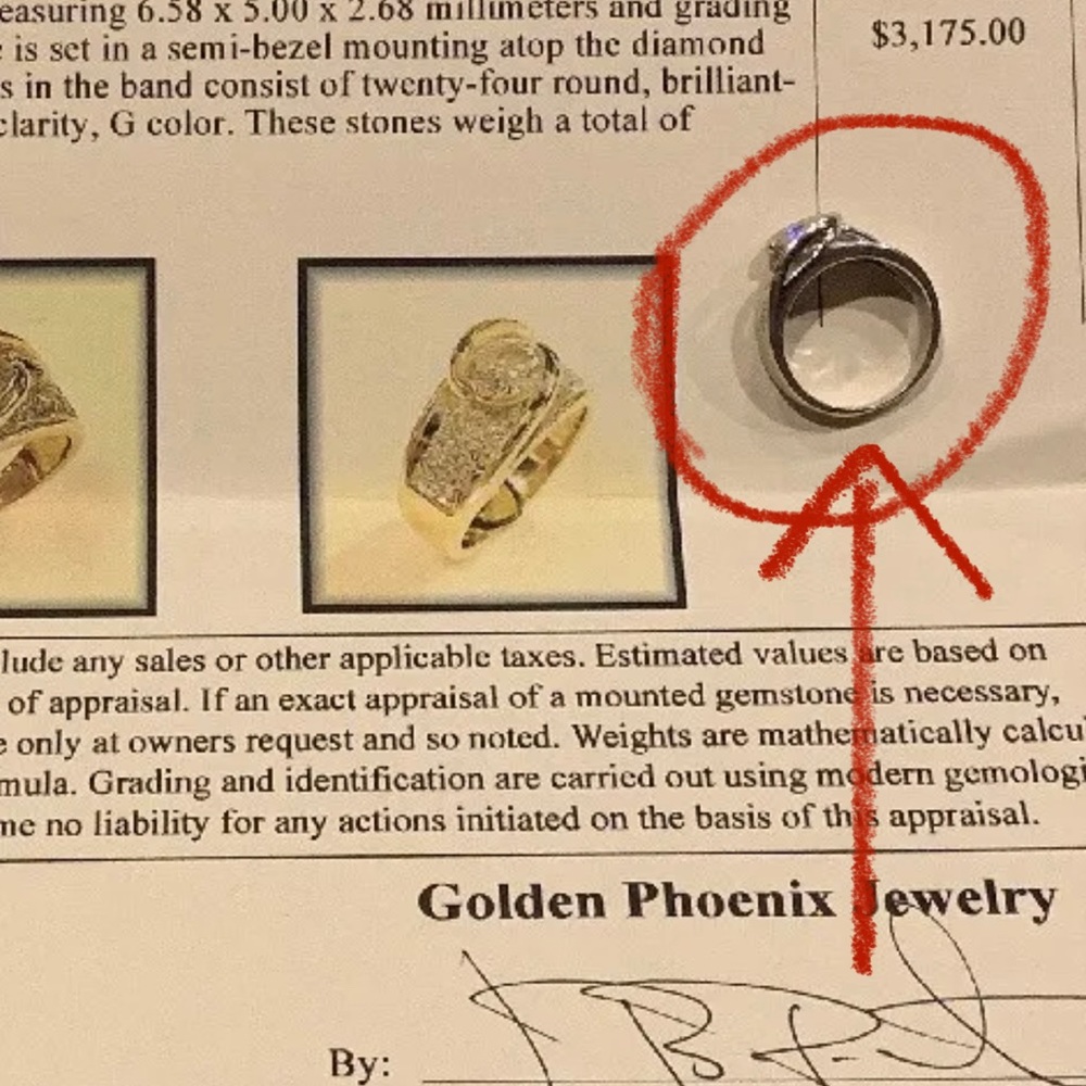 14k Gold Diamond Ring - Picture 3 of 10